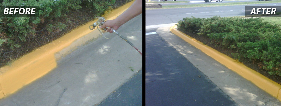 Contractor PSI for Curb Painting- Concrete Services in Washington DC Metro Area