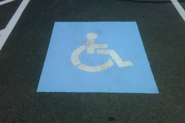 Handicap Sign- Commercial Power Washing, Stripping, Painting- Virginia