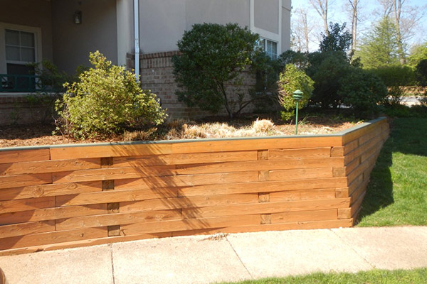 Retaining Wall- Commercial Power Washing and Stormwater Management Services- Virginia and Washington DC Metro Area